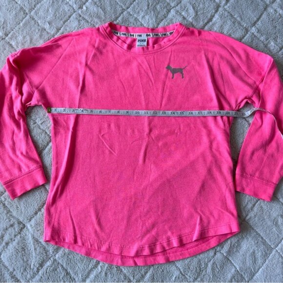 Victoria's Secret PINK | Coral Campus Crew Neck Sweater | Size Small - Picture 11 of 12